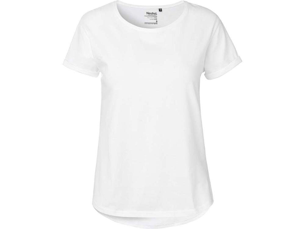 Neutral T-Shirt Neutral Bio-Damen-T-Shirt mit Roll-Up-Ärmeln günstig online kaufen