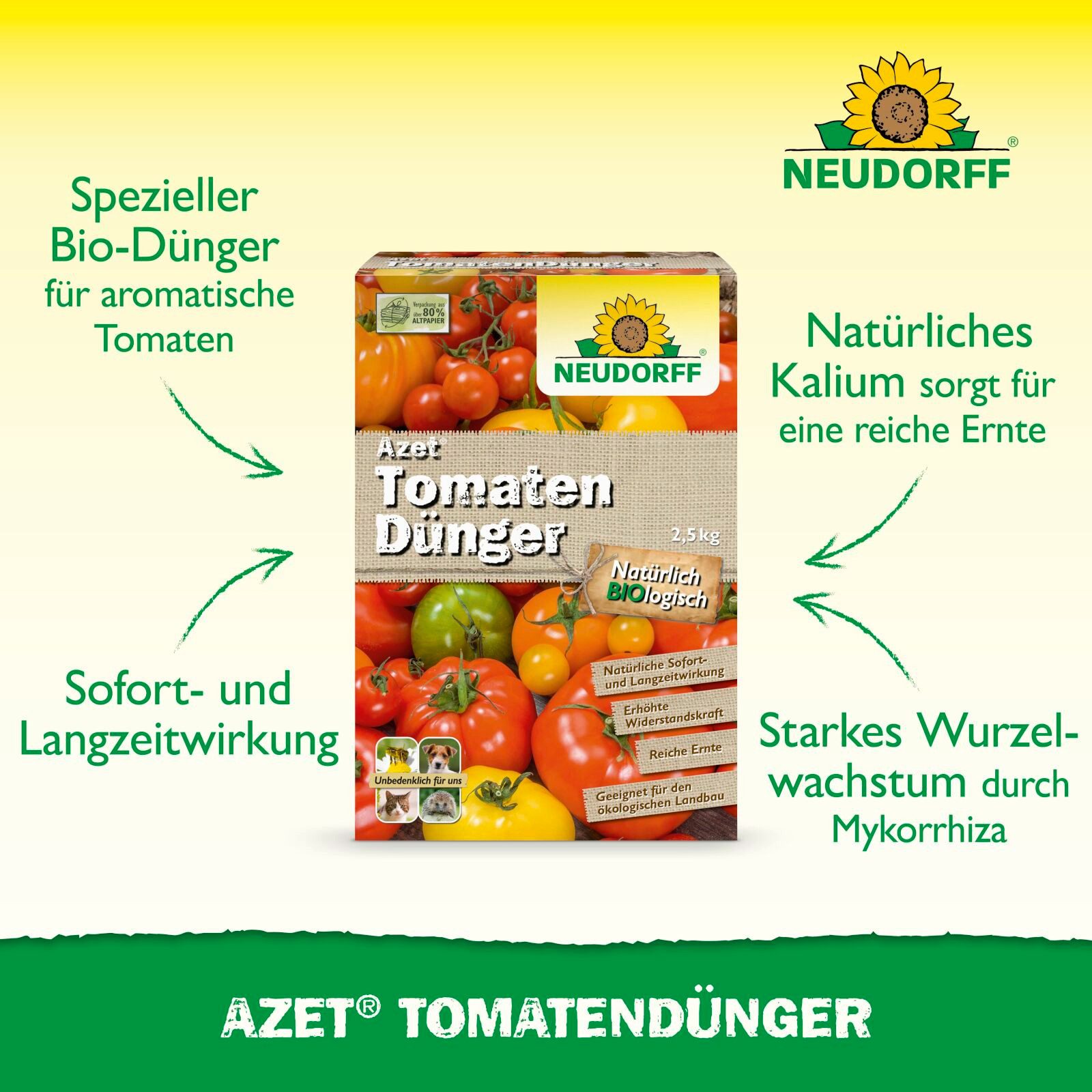 Neudorff Tomatendünger Azet TomatenDünger 2,5 kg günstig online kaufen