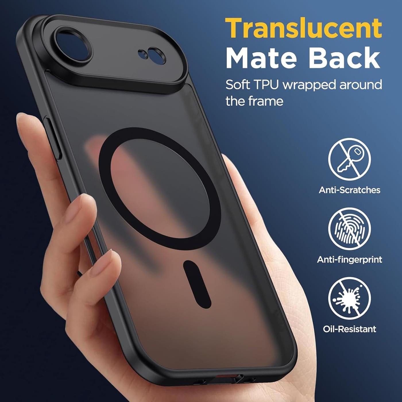 CoolGadget Handyhülle für Apple iPhone Air (2025), Kamera Schutz Hülle Silikon Hard Case Schutzhülle für Magsafe Zubehör – Bild 4 von 5