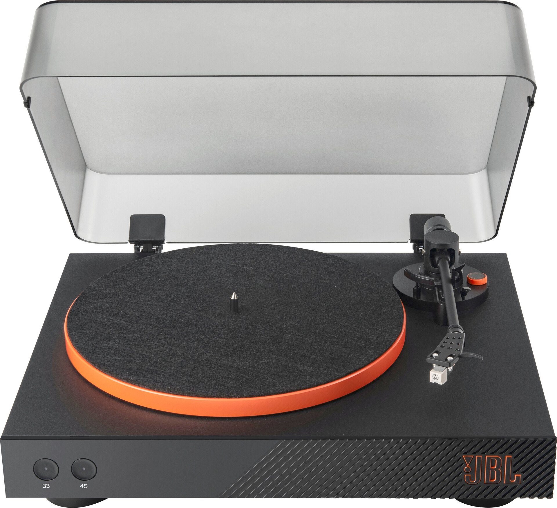 Spinner Schwarz HD) aptX 5.2 mit Bluetooth (Riemenantrieb, Bluetooth, Plattenspieler Turntable JBL Bluetooth