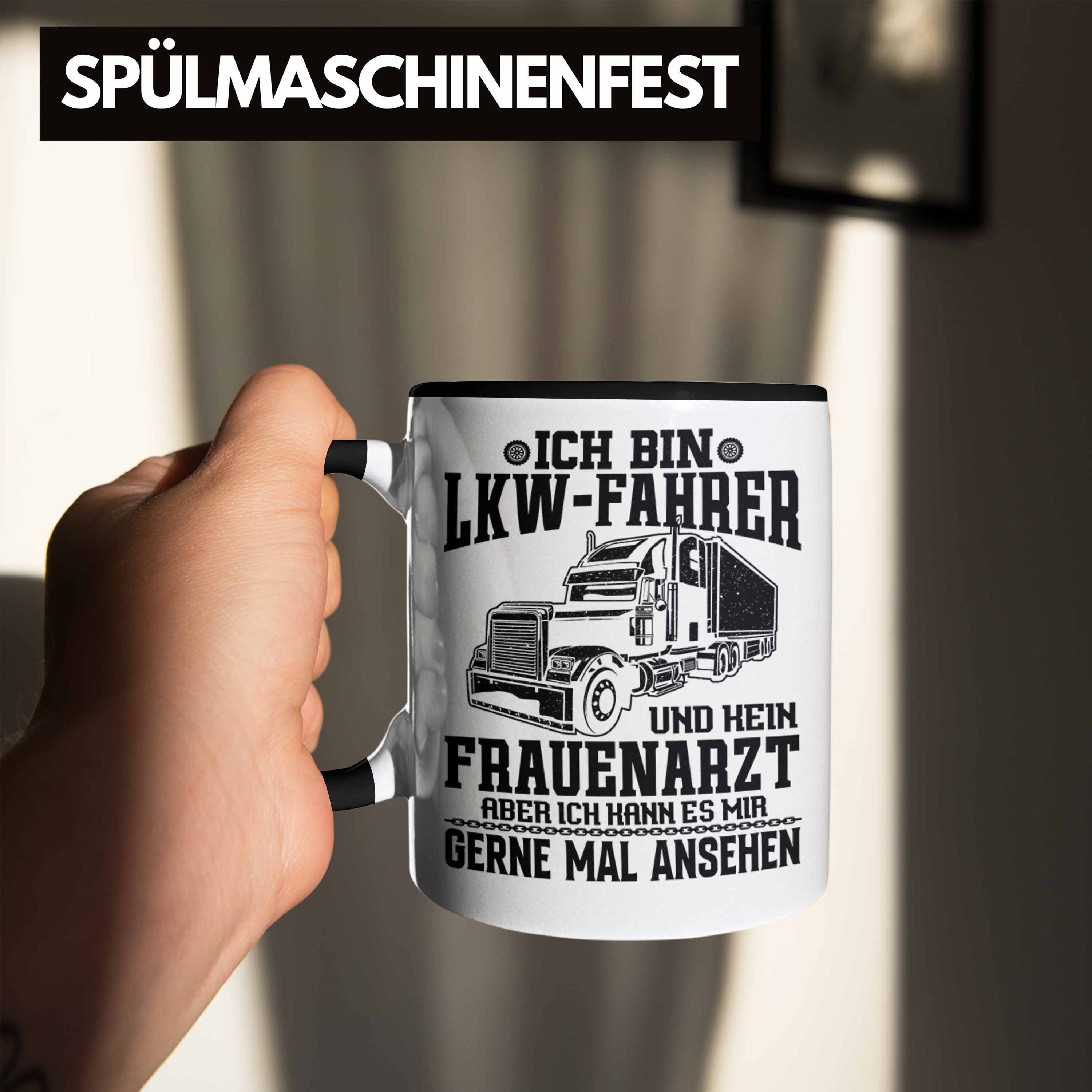 Geschenk Tasse Lustiger Fahrer LKW - Geschenkidee LKW Trendation Spruch Trendation für Tasse Schwarz Männer Fahren