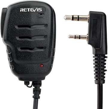 Retevis Walkie Talkie RS111 Handmikrofon, für Gegensprechanlage RT21 RT24 RT27 Baofeng UV-5R