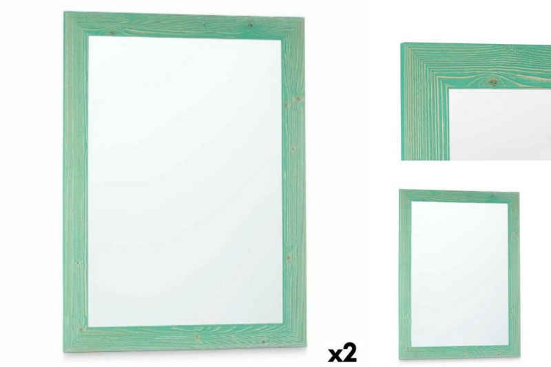 Gift Decor Spiegel Wandspiegel 60 x 80 cm türkis Holz MDF 2 Stück