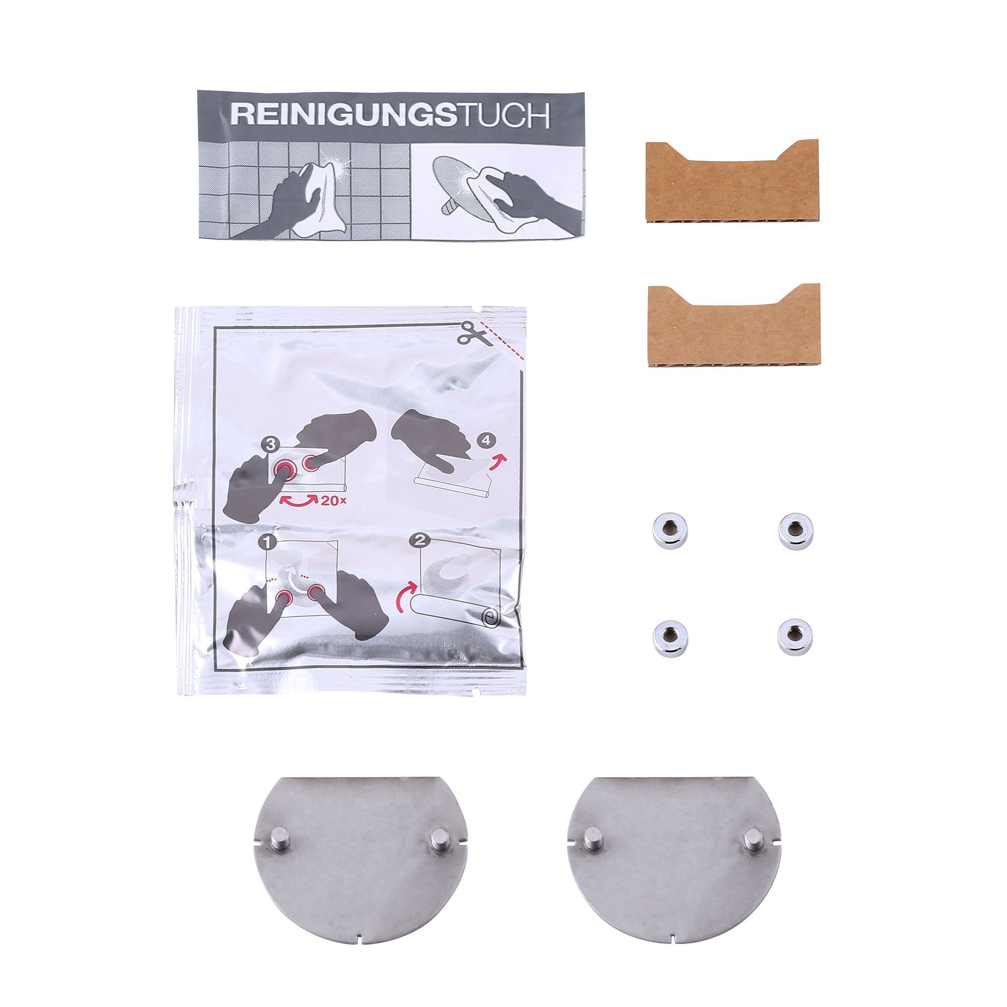 Keuco Klebehalter Klebe-Set Typ 1, für Toilettenpapierhalter mit Glasablage und ausgewählte