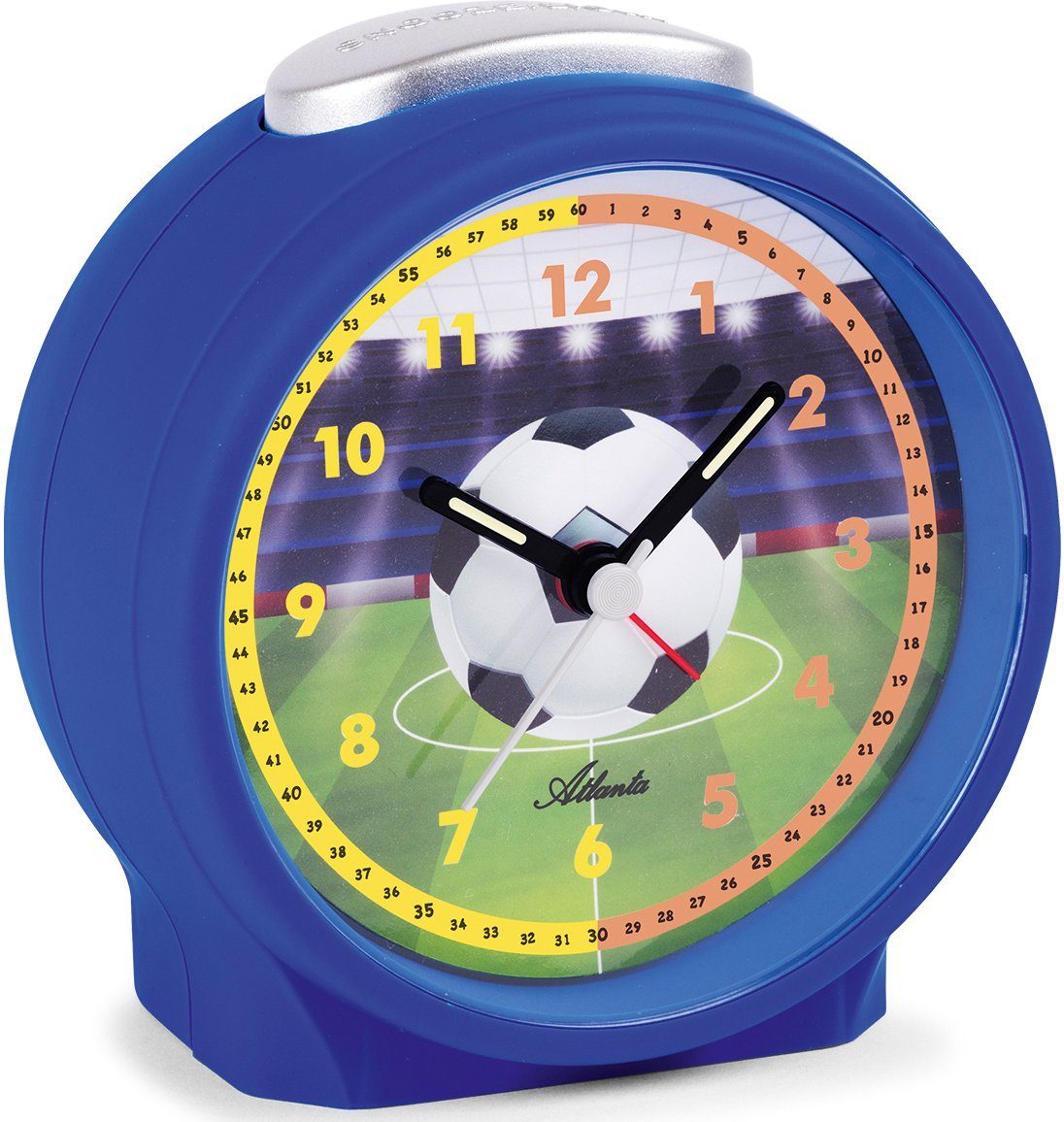 Atlanta Kinderwecker Fußballwecker, 1981-15 Quarzwecker, Lernwecker, Geschenkidee, Geburtstag, Schulanfang