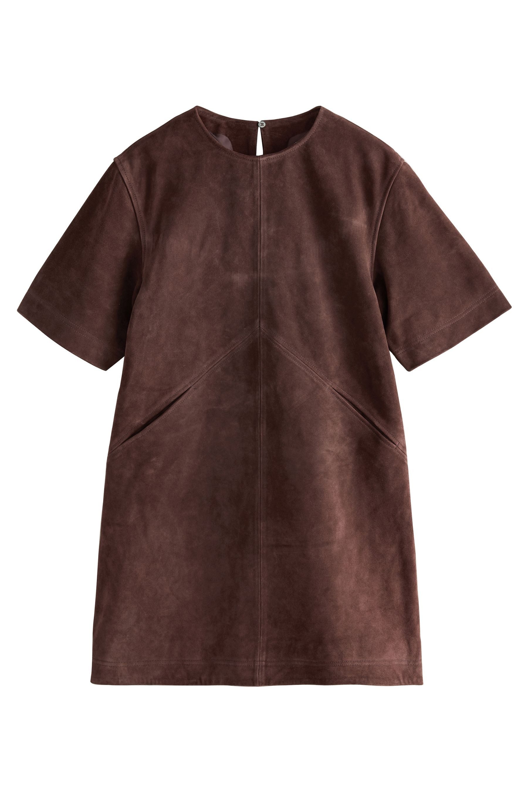Minikleid Kastiges N. Premium Minikleid aus Veloursleder