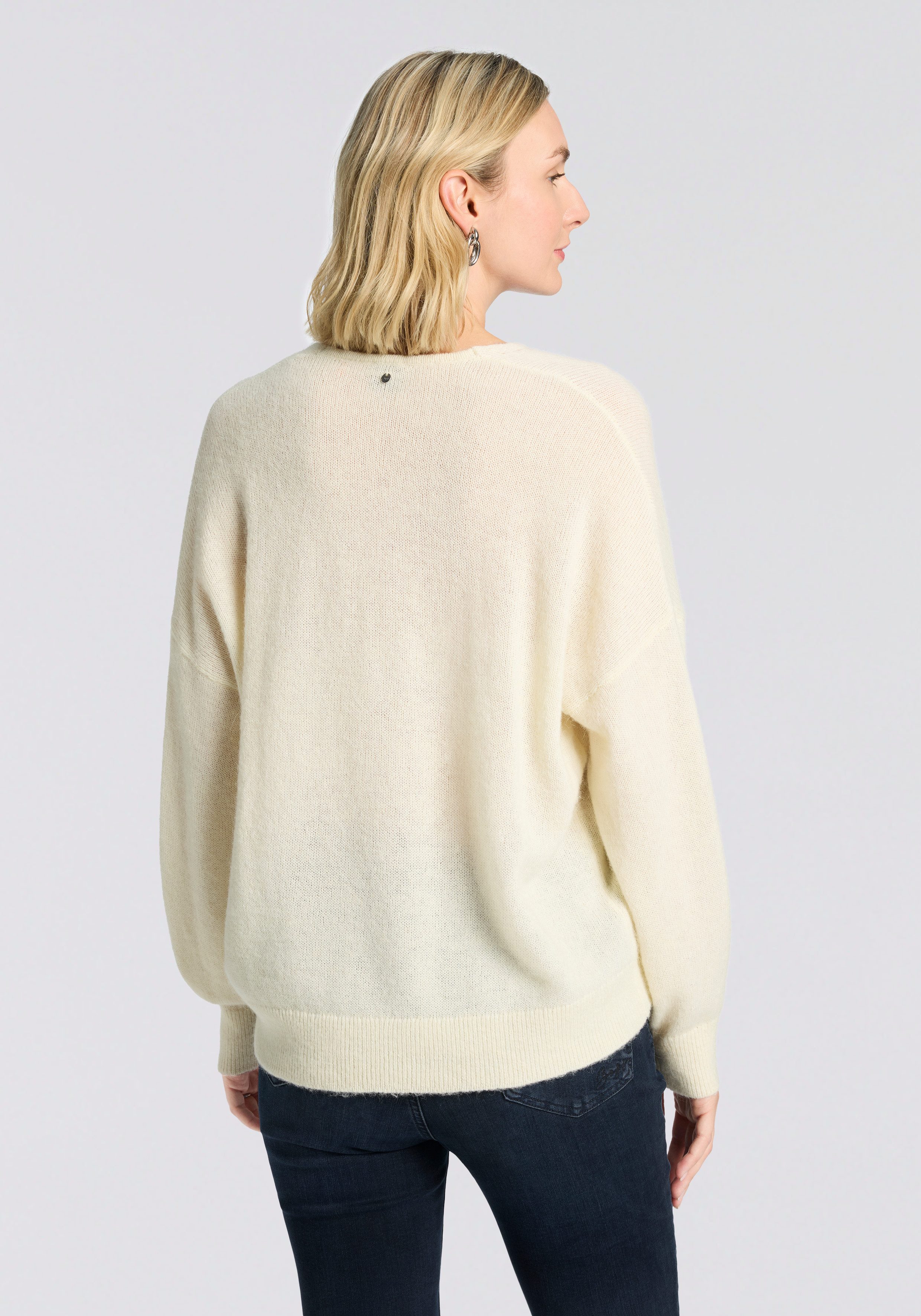 BOSS ORANGE Strickpullover Foletta Premium Damenmode V-Ausschnitt, Ajouré-D günstig online kaufen