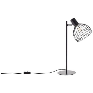 Brilliant Tischleuchte Blacky, Lampe, Blacky Tischleuchte schwarz matt, 1x A60, E27, 40W, Mit Schnurz