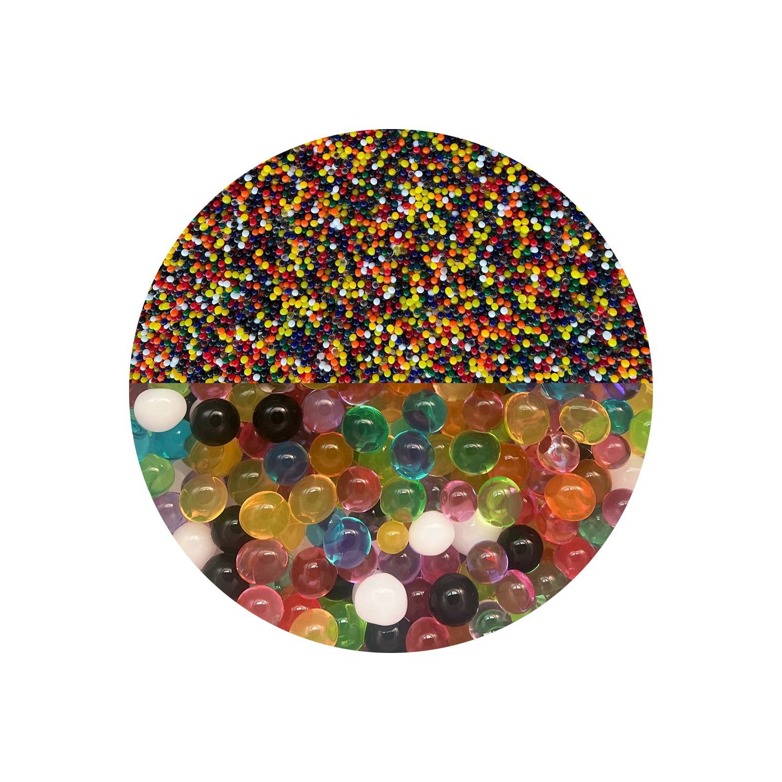 trendfinding Deko-Granulate 100 g Hydroperlen Deko Granulat, (3,5-4 mm, Mehrfarbig)