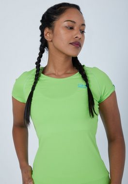 SPORTKIND Funktionsshirt Tennis Capsleeve T-Shirt für Mädchen & Damen hellgrün
