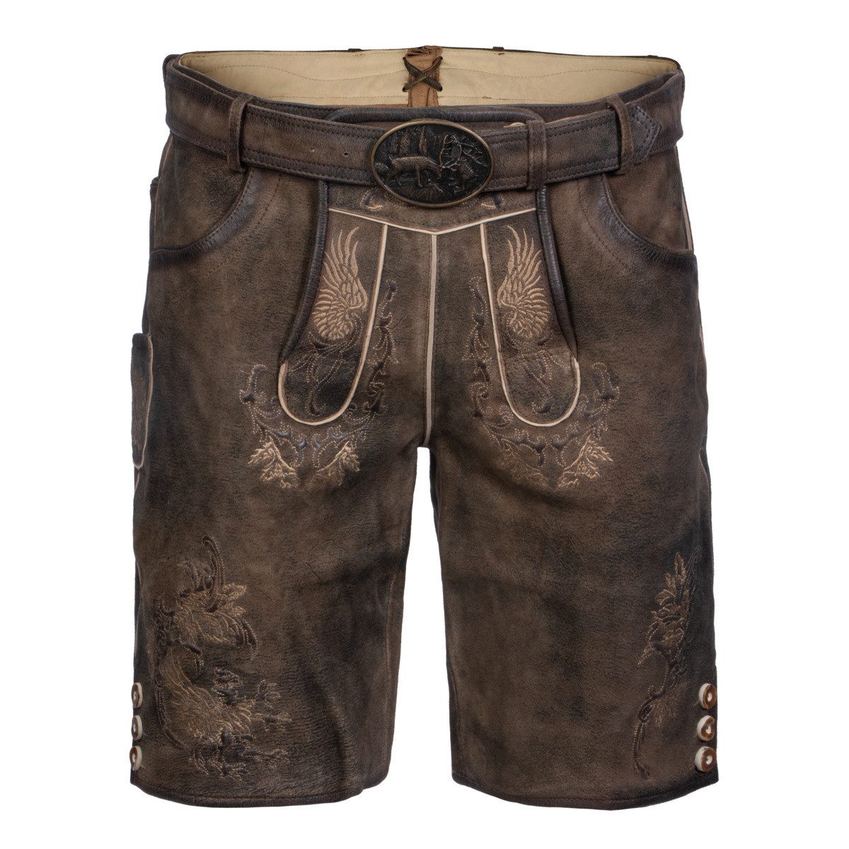 Spieth & Wensky Trachtenlederhose Fassing Herren (1-tlg) Trachtenlederhose, Trachtenhose, Bayerische Lederhose, Oktoberfest