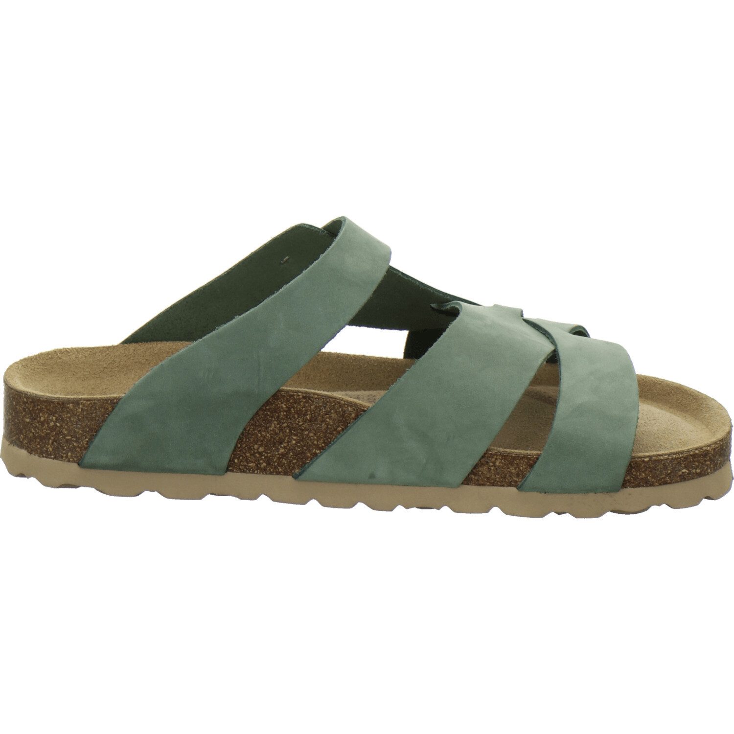 AFS-Schuhe 212269 Kralle Pantolette für Damen mit Fußbett, bequeme Sandalen aus Leder