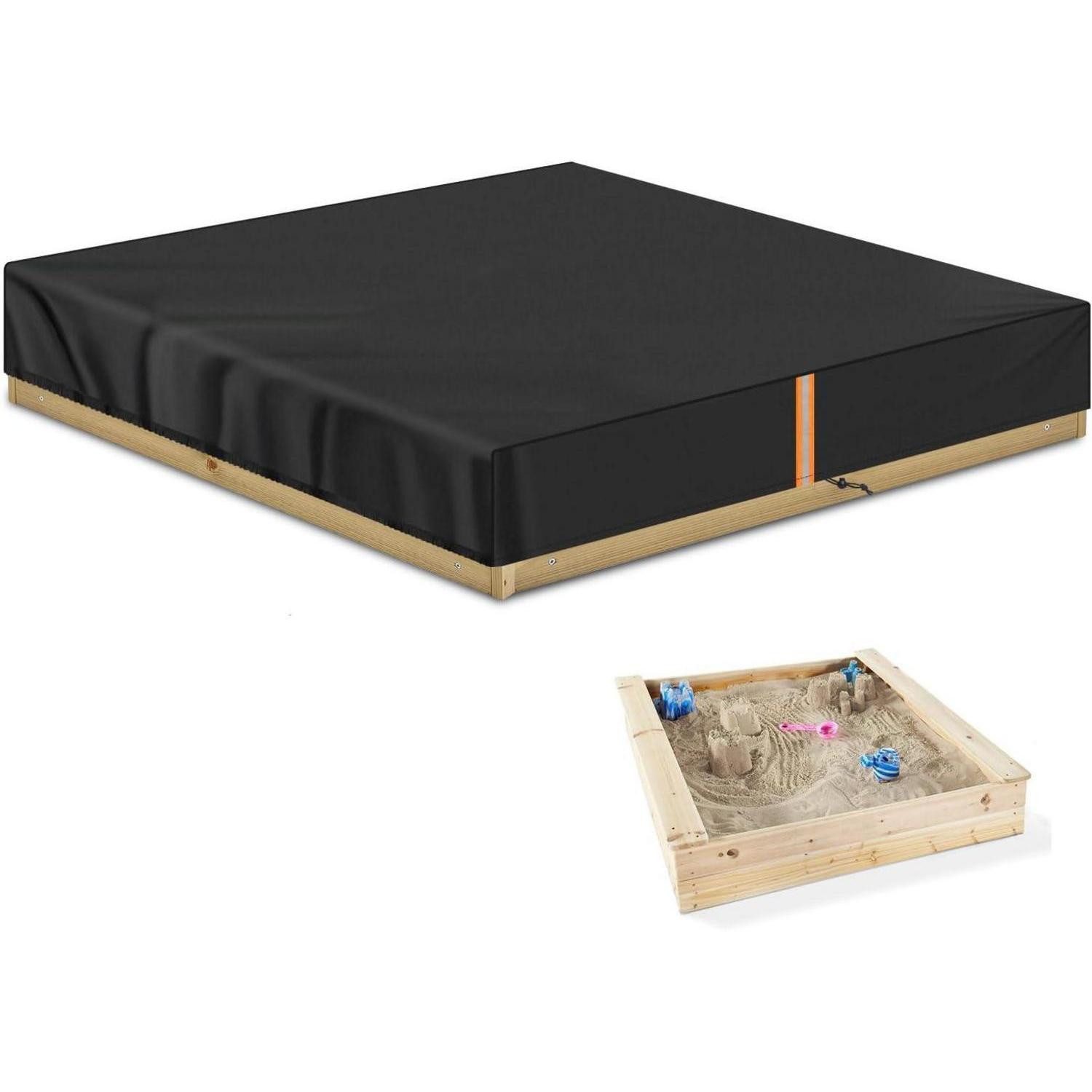 LuxusKollektion Abdeckhaube Abdeckung Sandkasten 200x200x20cm Wetterfeste Schutzhülle Plane