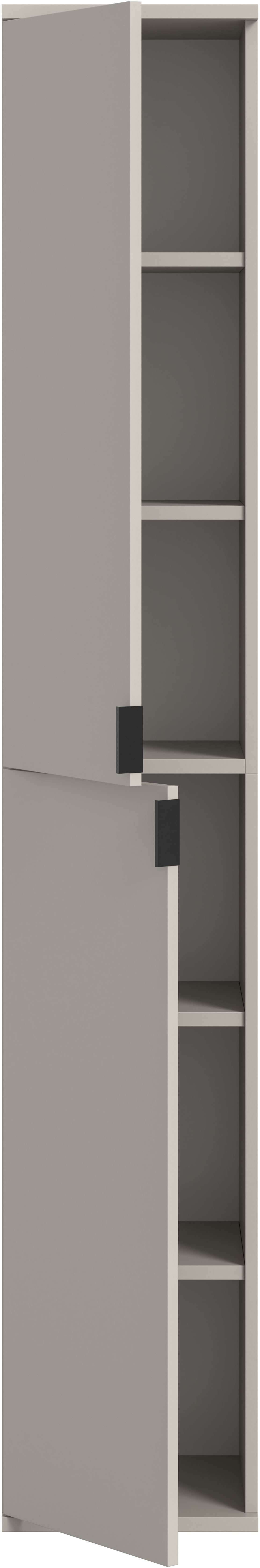 Home affaire Garderobenschrank TRONDHEIM, Höhe 193 cm, 2 Türen, 6 Fächer, 4 Einlegeböden (Türanschlag wechselbar, in verschiedenen Farben erhältlich) Schrank, H – Bild 4 von 5