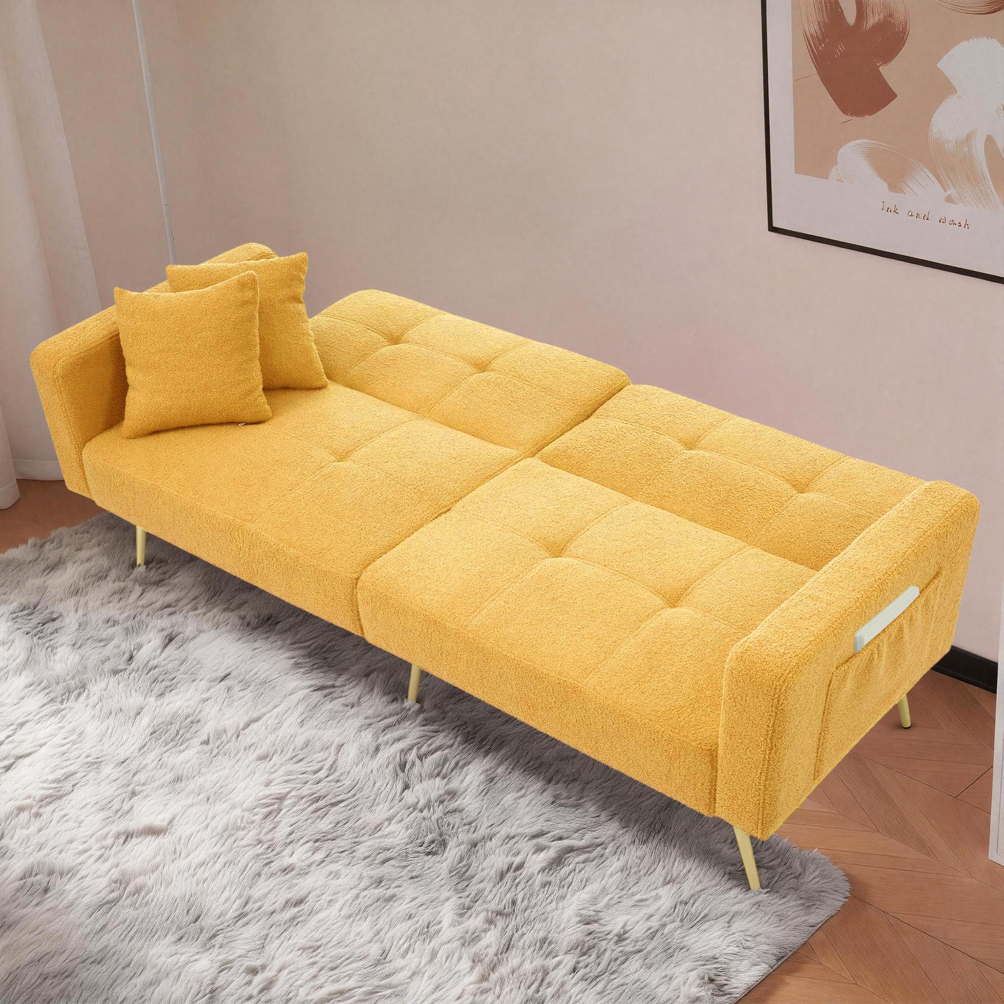 REDOM Schlafsofa mit Bettfunktion, Bettsofa,Klappsofa,Gästebett, verstellbarem Winkel