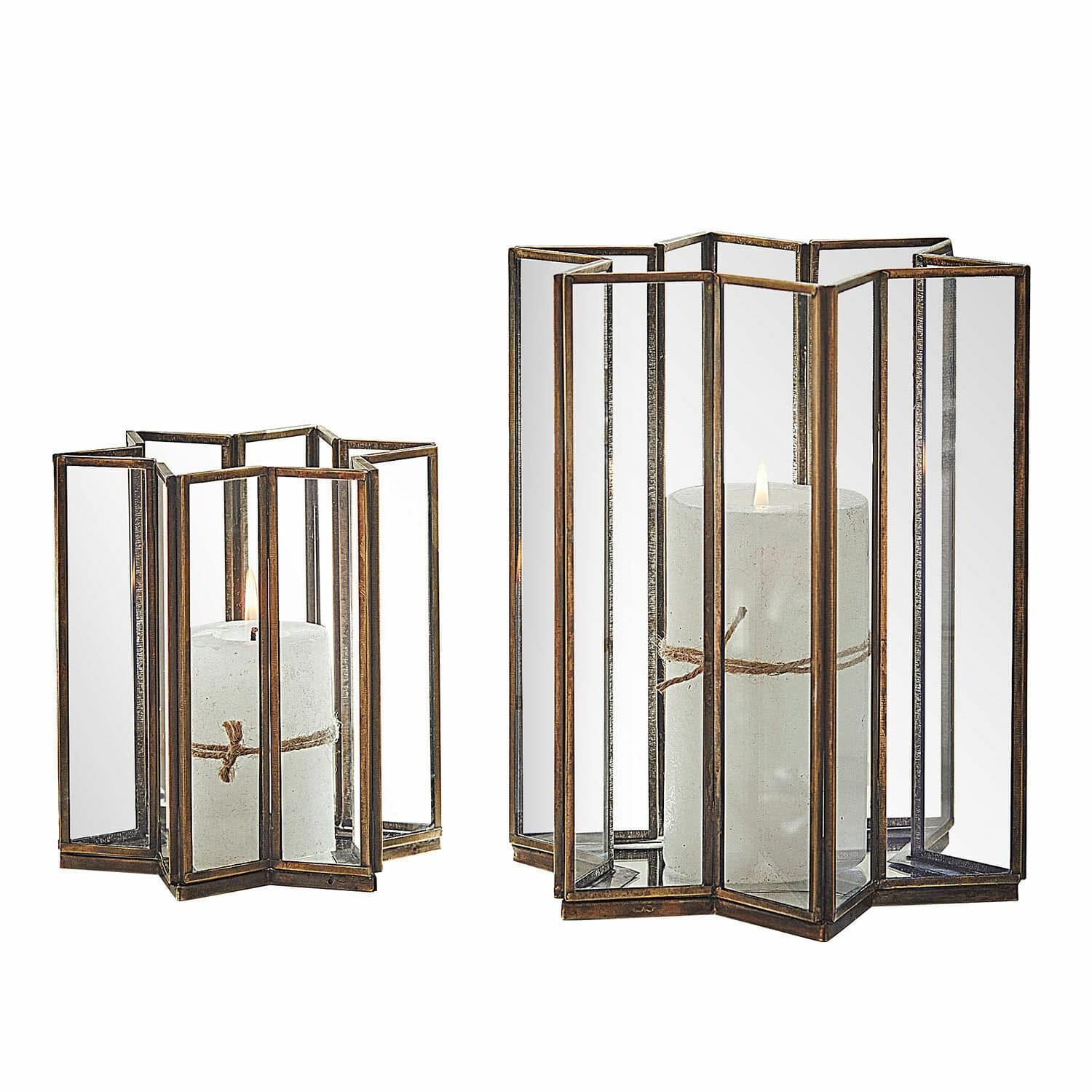 Windlicht Windlicht 2er Set Créon antikgold