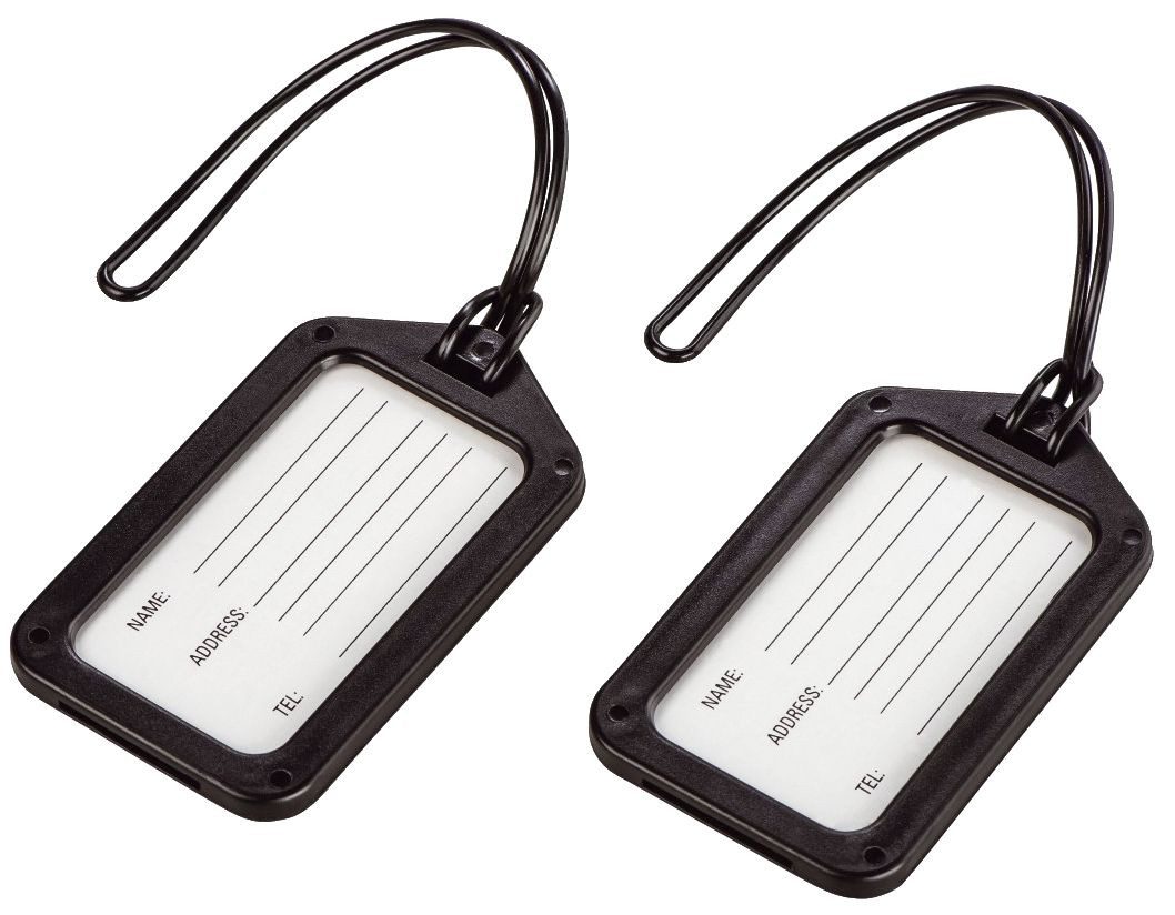 Hama Koffer hama® 105322 Reisezubehör - Gepäckanhänger 2er-Set, schwarz