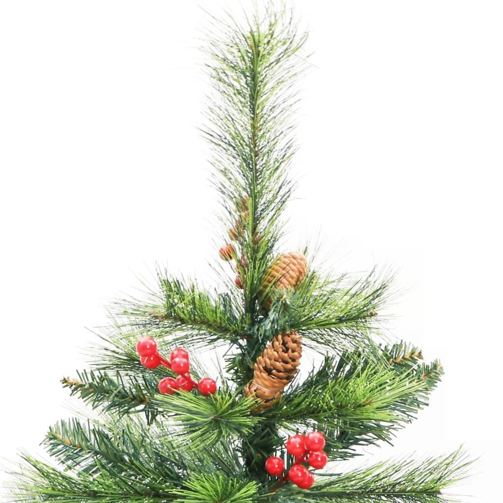 Künstlicher Weihnachtsbaum mit Beeren Klappbar Zapfen cm Weihnachtsbaum 120 Künstlicher & vidaXL