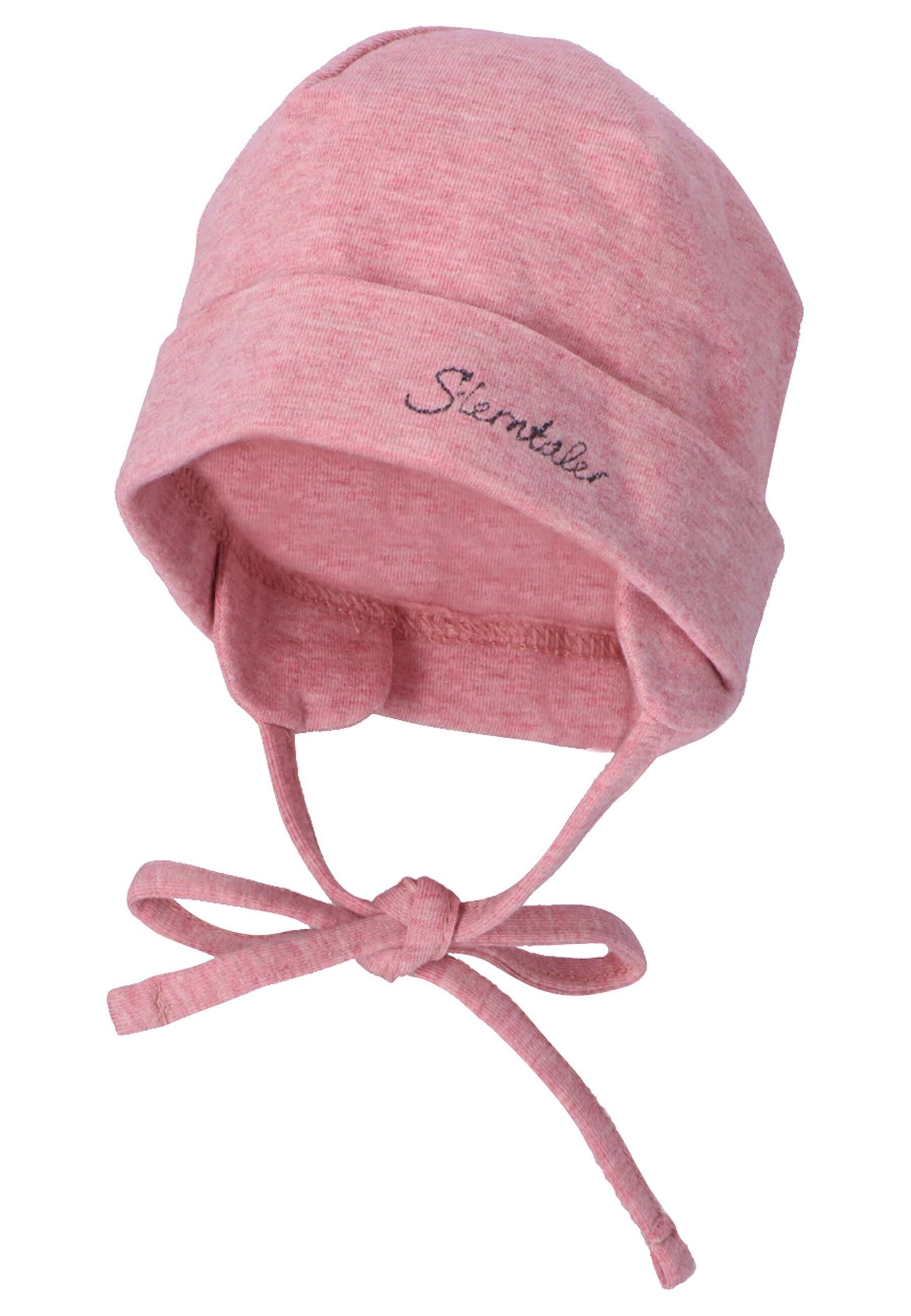 Sterntaler® Beanie OCS Beanie (1-St., Kinder Mütze tragbar mit und ohne Umschlag) Babymütze aus Singlejersey Beaniemütze unifarben