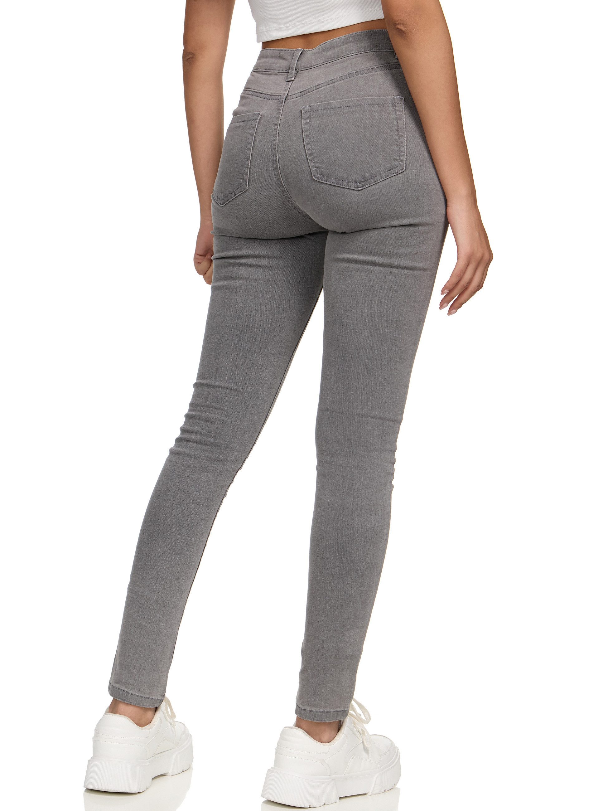 REPUBLIX Stretch-Jeans Tori Damen Mid Waist Stretch Denim Jeans Basic