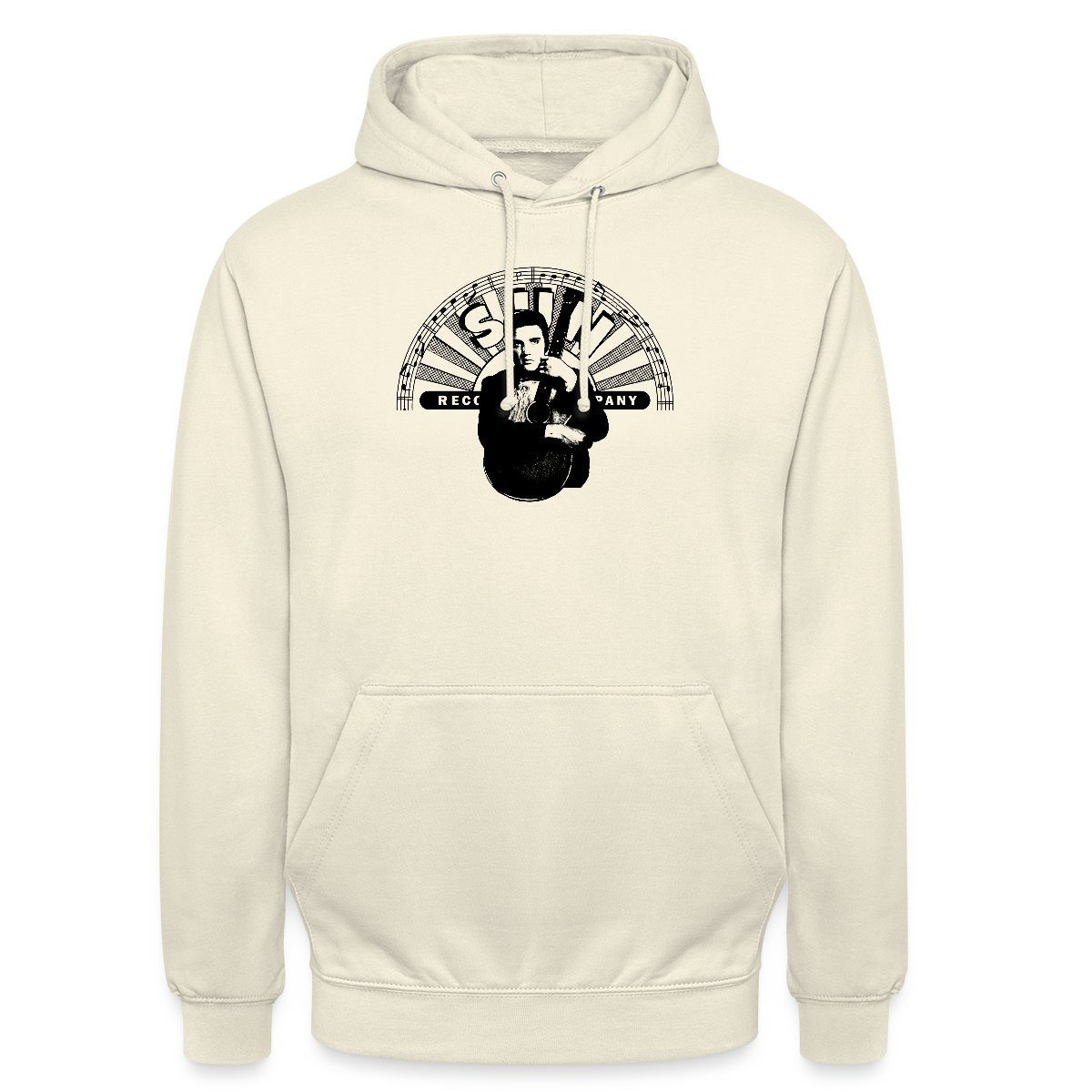 Spreadshirt Hoodie Elvis Presley Elvis Mit Gitarre & Sun Records Logo Unisex Hoodie (1-tlg)