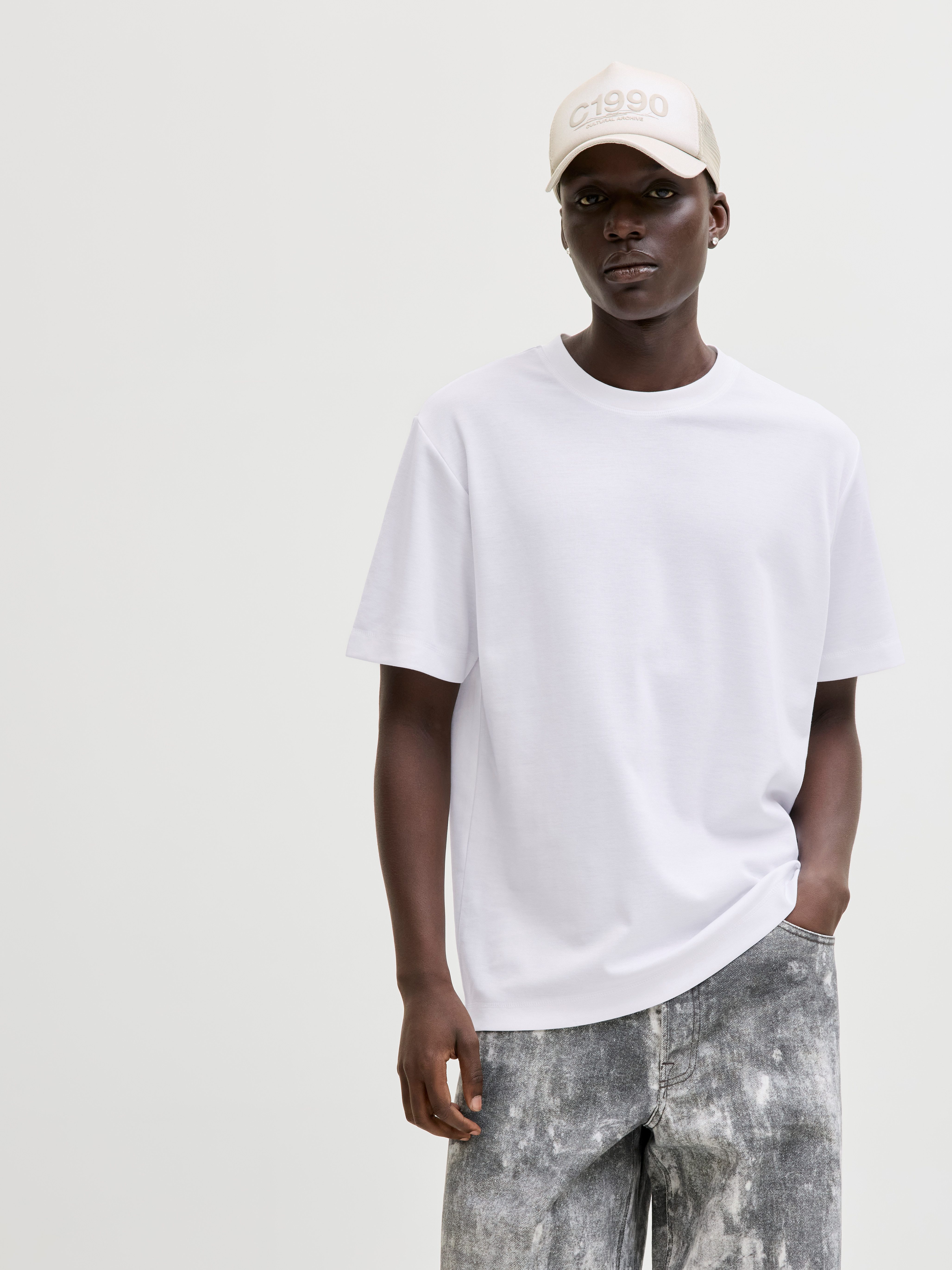 Jack & Jones T-Shirt JCOFUSION BADGE TEE SS CREW NECK