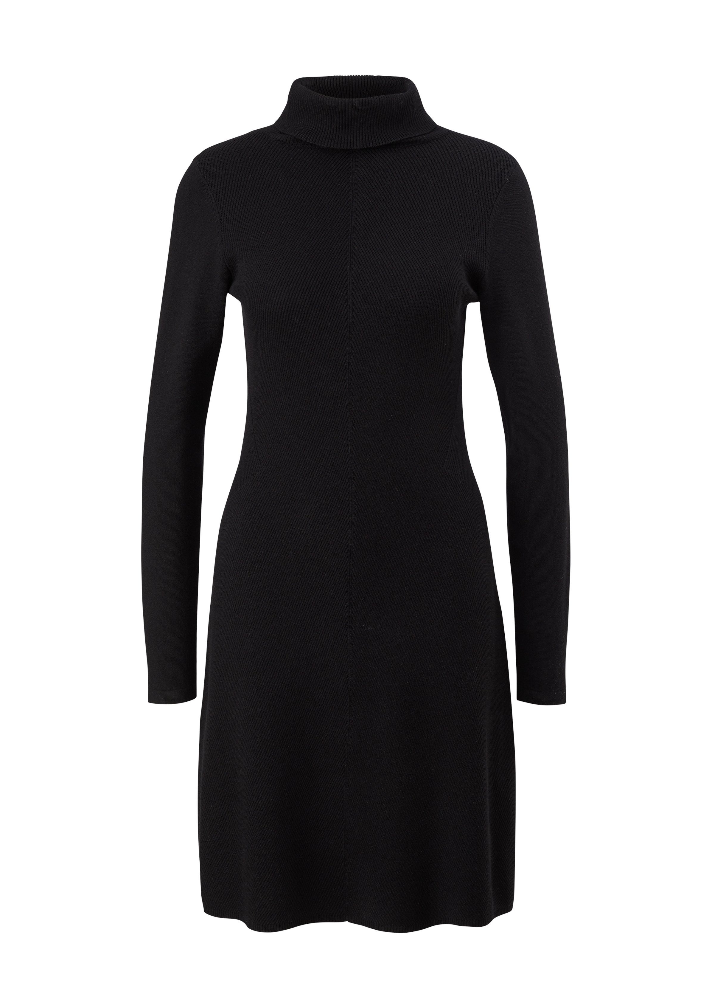 comma Strickkleid Strickkleid mit Rollkragen