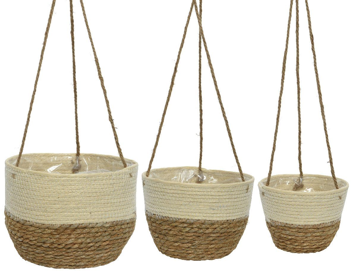 DIVCHI Jute-Einlage Für Hängekörbe – 30,5 Cm, Grau, Natürliches Material, Wasserspeichernd