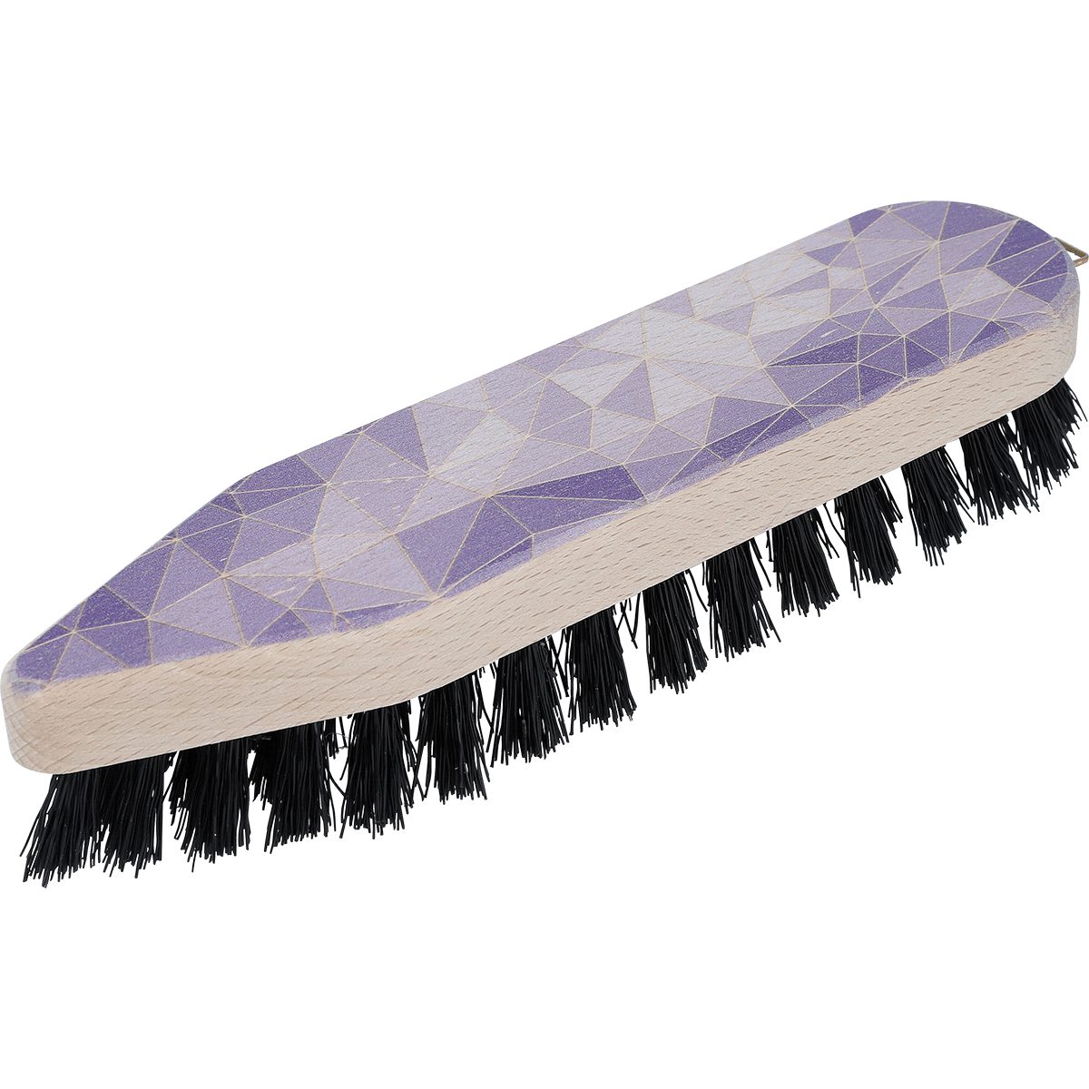 EUROHOME Reinigungsbürste Reinigungsbürste Holz mit Lila Mosaik Motiv, (1-tlg., Scheuerbürste Holz 24 cm), Putzbürste mit schwarzen Borsten - Waschbürste