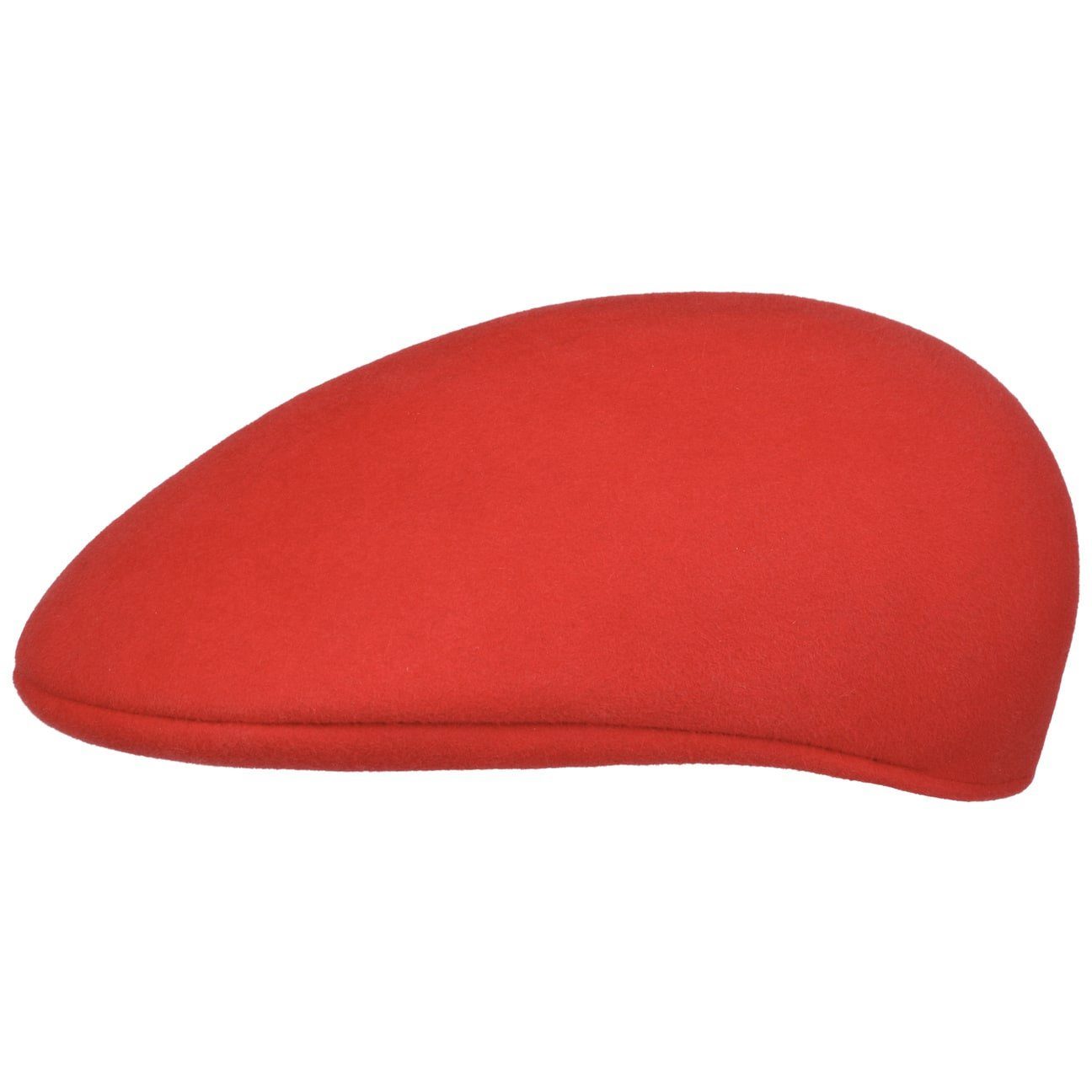 Borsalino Flat Cap (1-St) Flatcap mit Schirm, Made in Italy