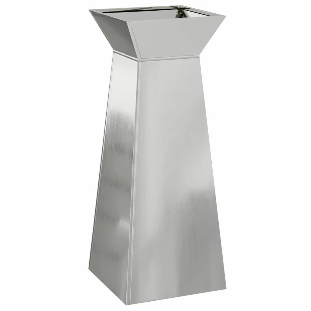 vidaXL Blumentopf Säulen Pflanzer Silber 40 günstig online kaufen