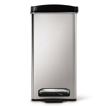 simplehuman Mülleimer Schmaler Treteimer 10 Liter