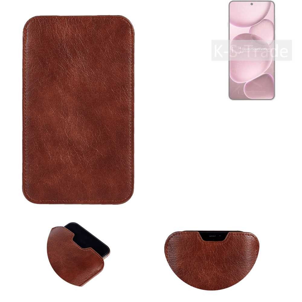 K-S-Trade Handyhülle für Oppo Find X8 Ultra, Schutzhülle Handyhülle Handytasche Kunstleder Sleeve in braun