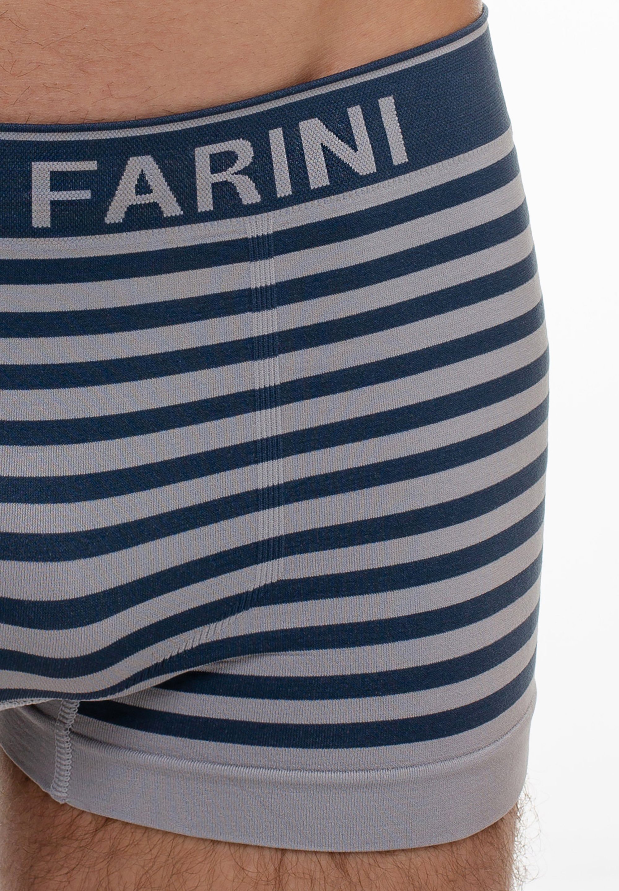 weicher Microfaser im Retroshorts Logoschriftzug Fabio Männer sportlichen Farini Set Unterhosen - Look (4-St) aus mit Boxershorts 2 Herren