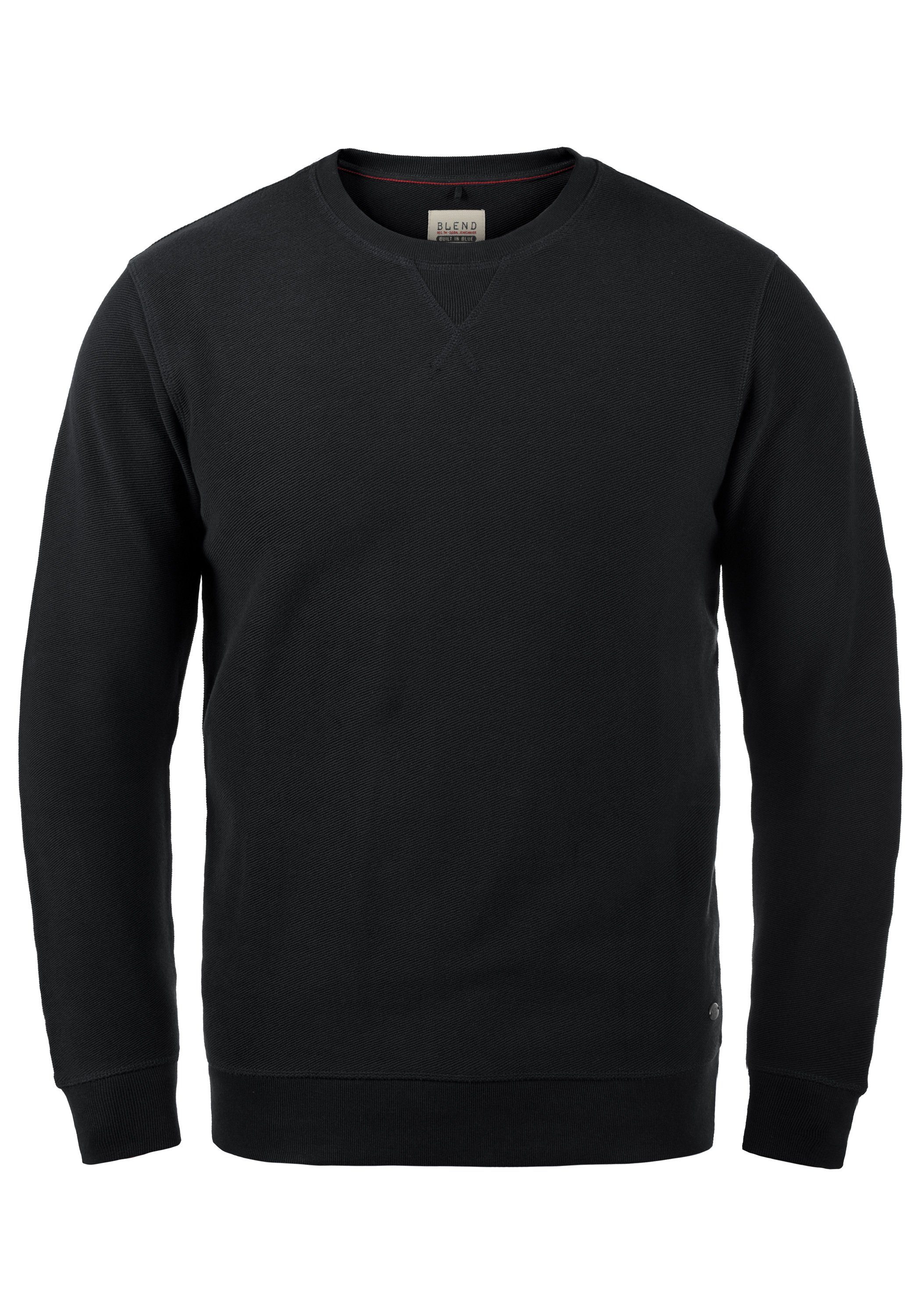 Blend Longpullover BHFalk Sweatpullover mit Metallbadge günstig online kaufen