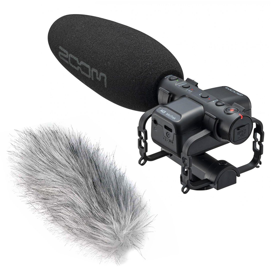 Zoom Audio Zoom M3 MicTrak Stereo Audio Recorder mit Windschutz Digitales Aufnahmegerät (Stereo-Richtrohrmikrofon mit 90 Grad, 120 Grad und Mono)