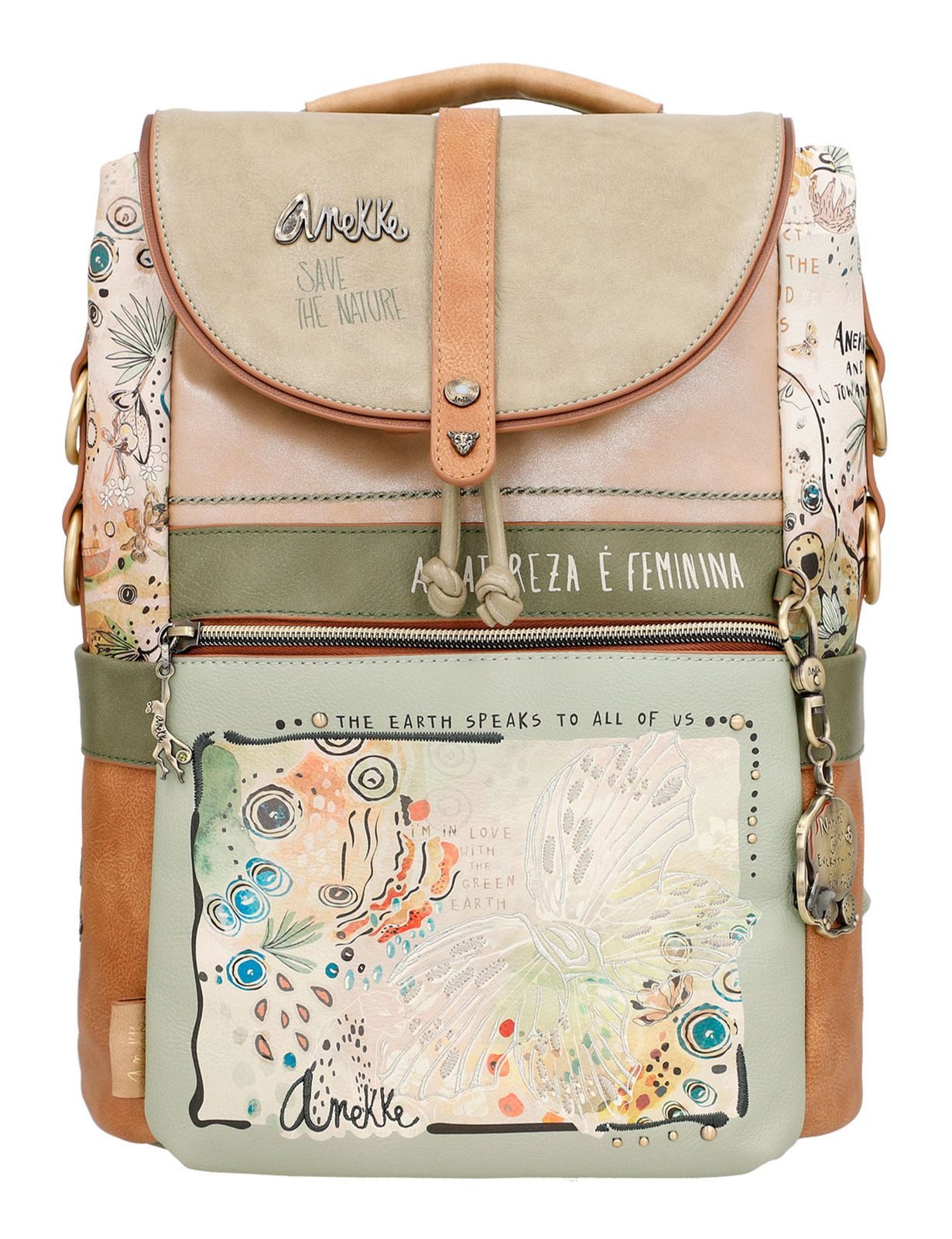 Anekke Rucksack Mehrfarbig - Stylischer Daypack Mit Stickereien