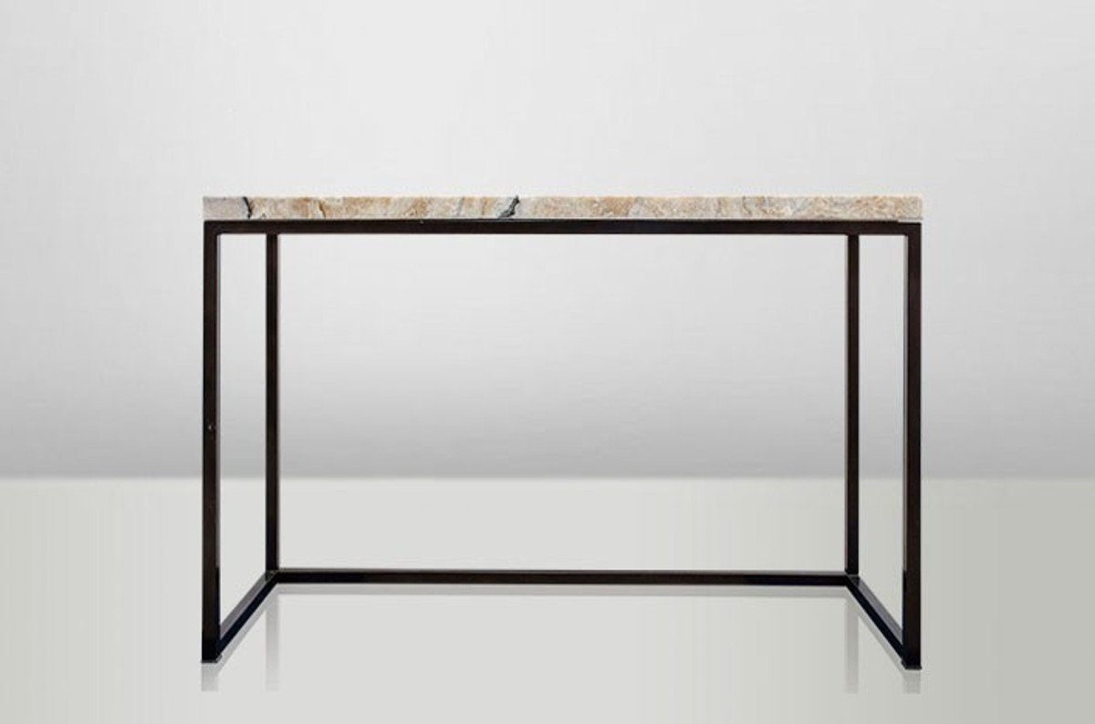 Art 40 120 Tisch Casa Beistelltisch / Konsole Metall - x Deco Möbel cm- Padrino Onyx Beistelltisch Jugendstil