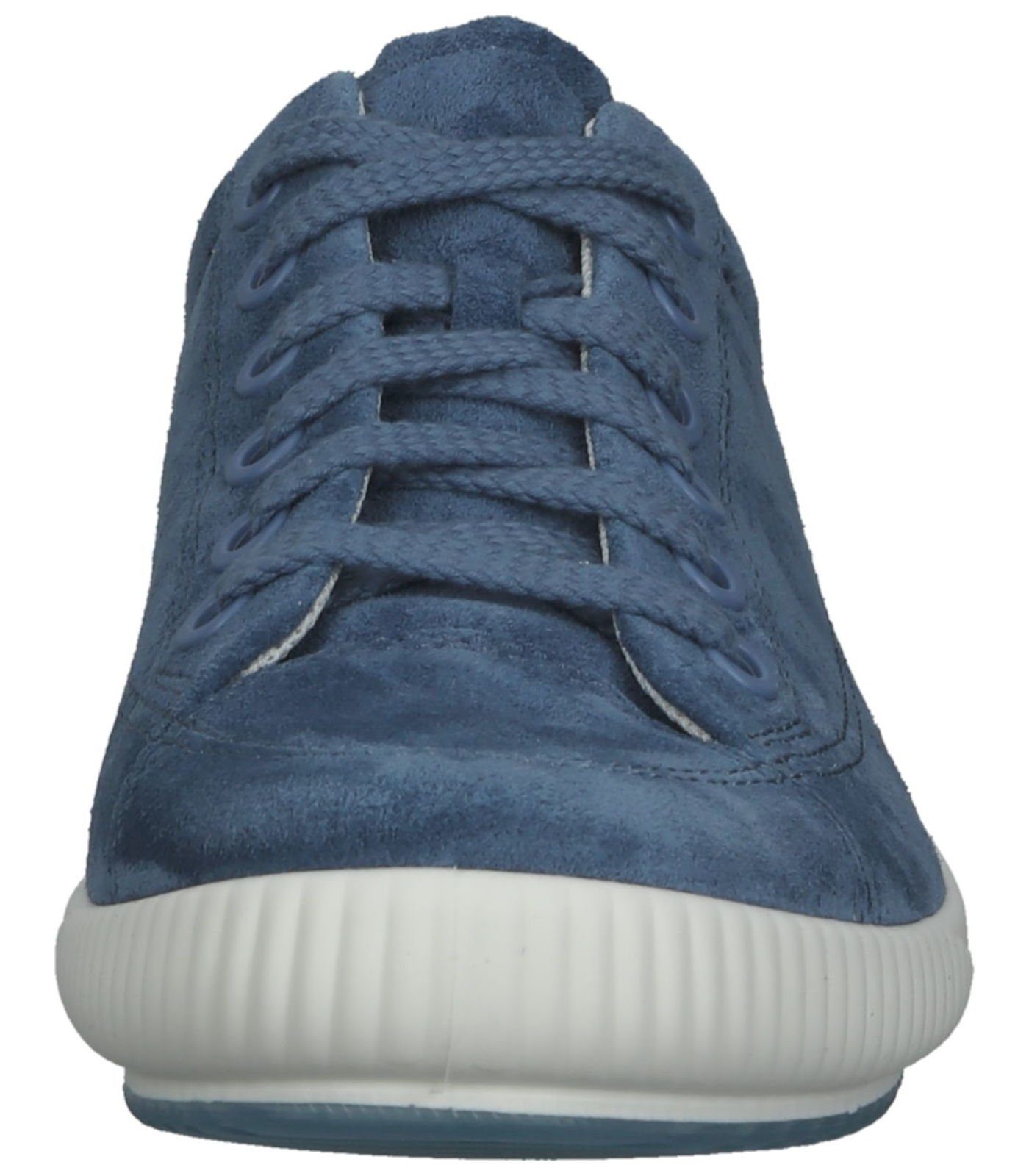 Blau Veloursleder Sneaker Halbschuhe Legero