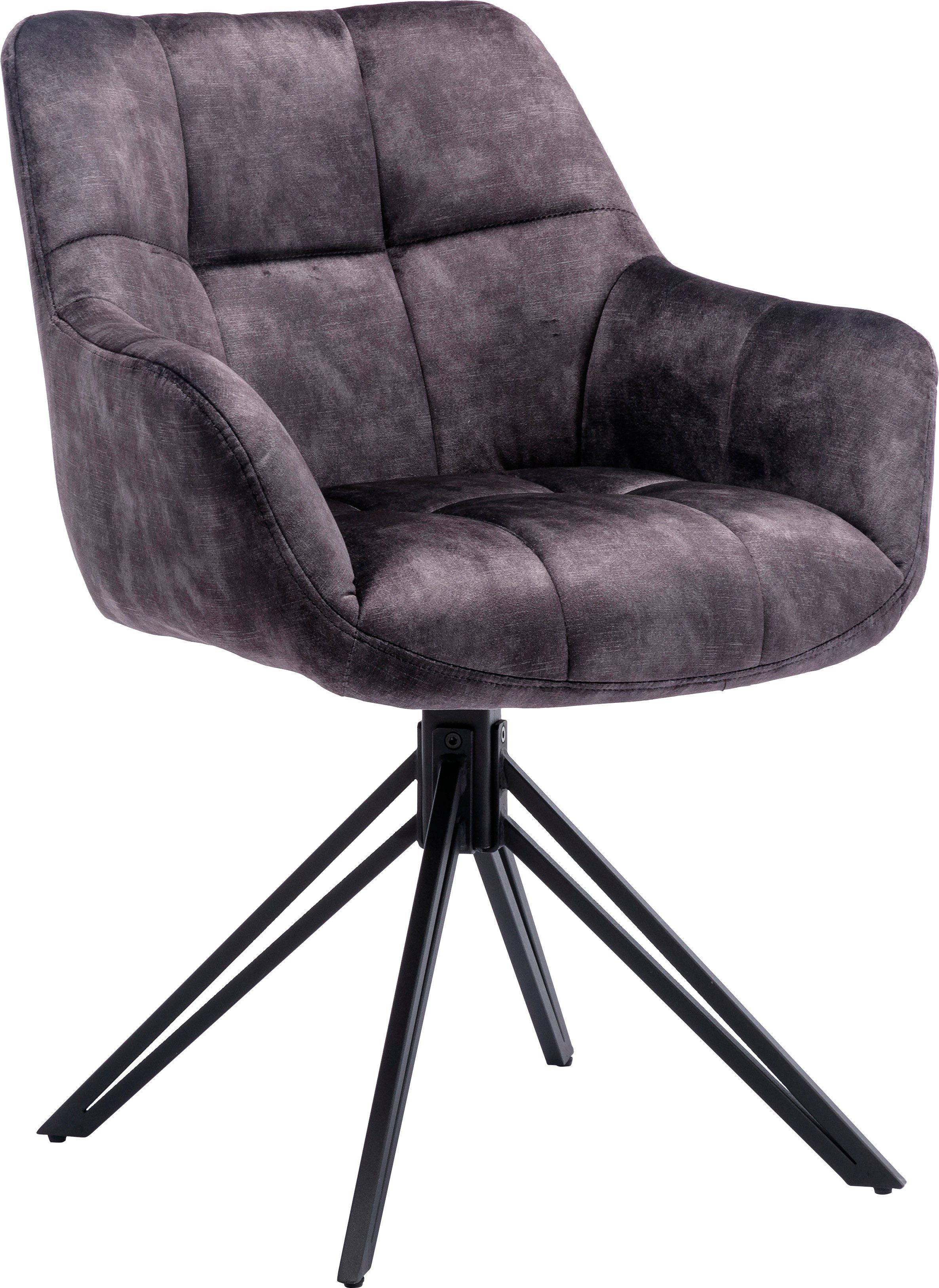 Home affaire Drehstuhl Soller, TOPSELLER! (Set, 2 St), Luxus-Microfaser Bez günstig online kaufen