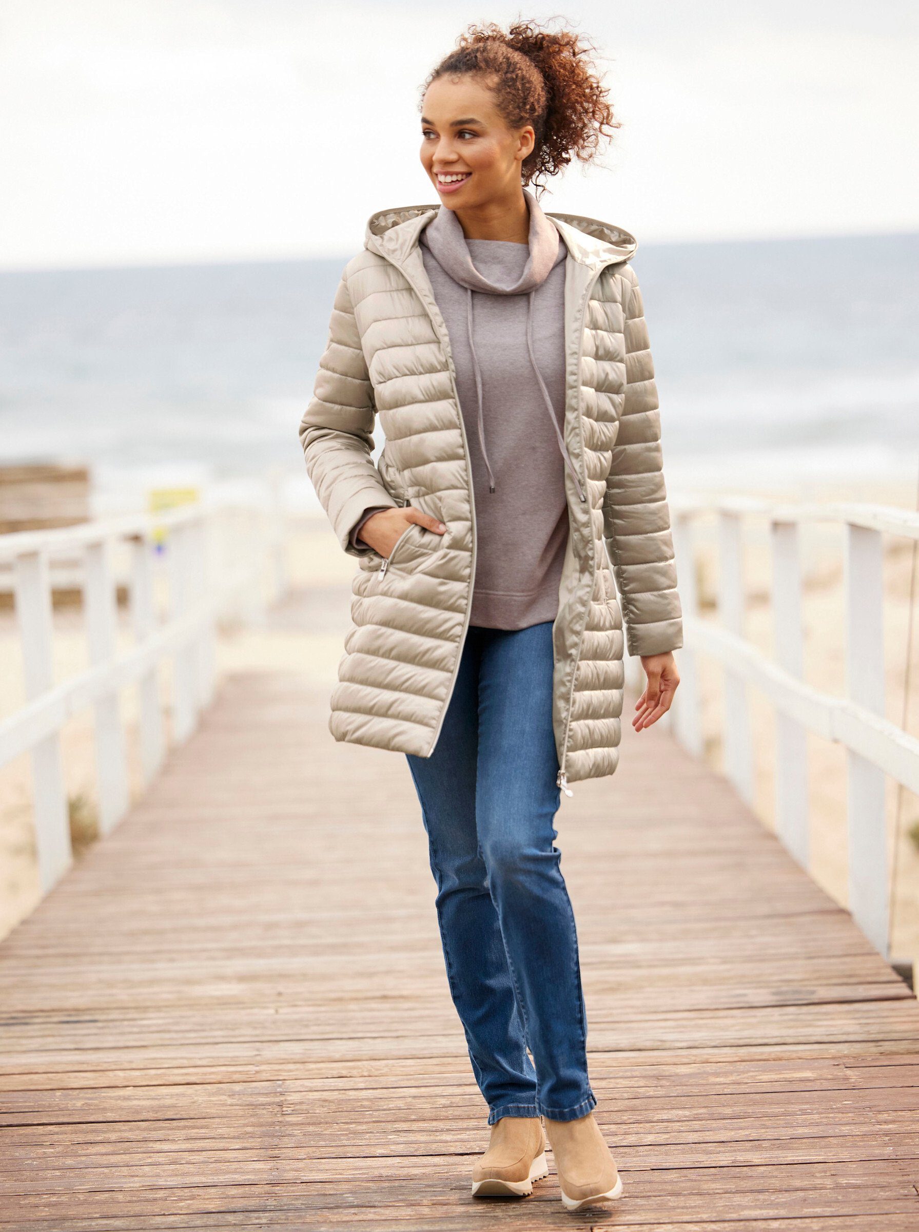 heine Allwetterjacke Steppjacke Langarm