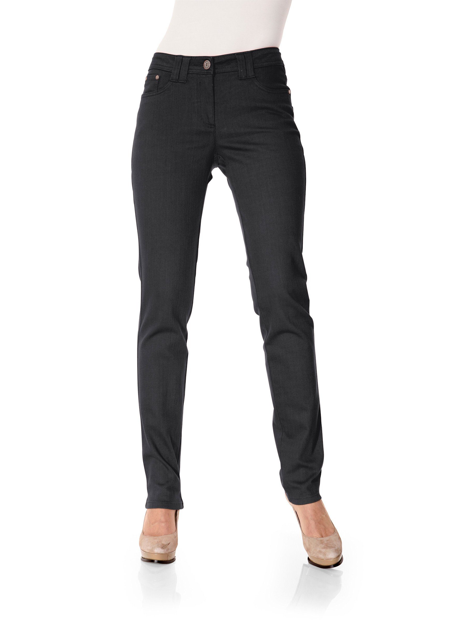 heine Jerseyhose Innenbeinlänge ca. 79 cm schwarz