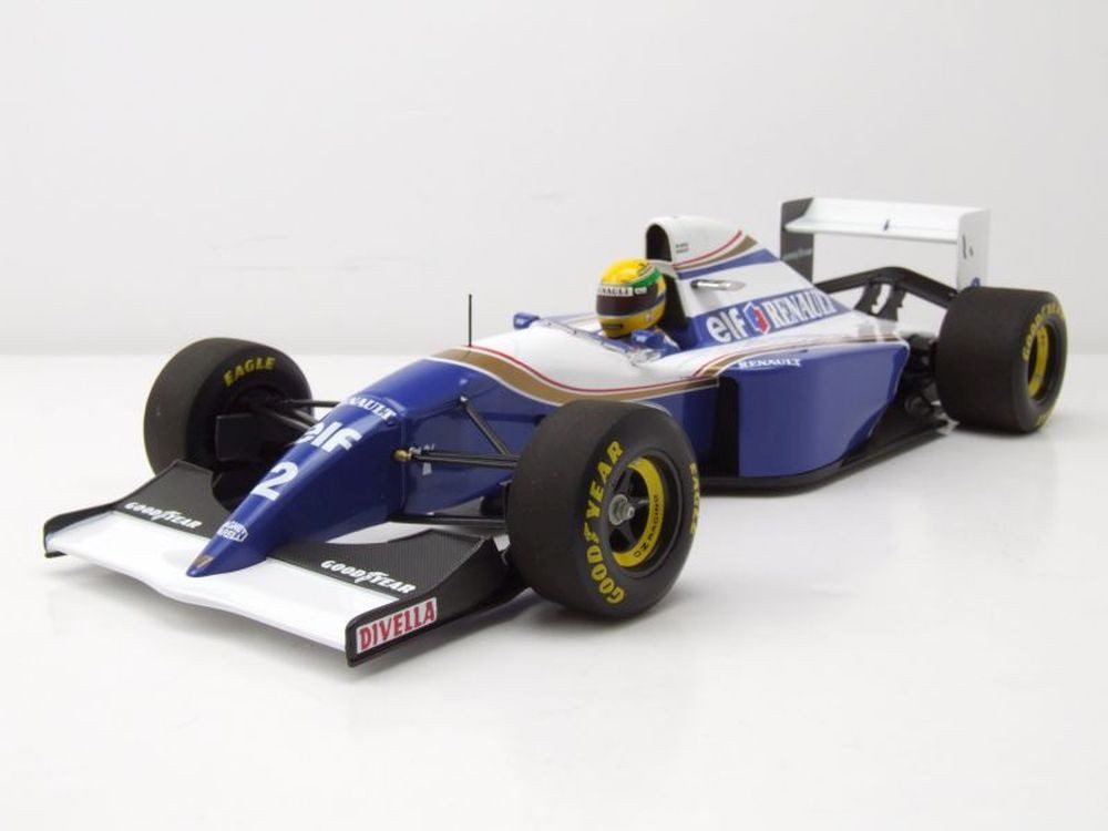 Minichamps Modellauto Williams Renault FW16 Formel 1 San Marino GP 1994 Ayrton Senna Modella, Maßstab 1:18
