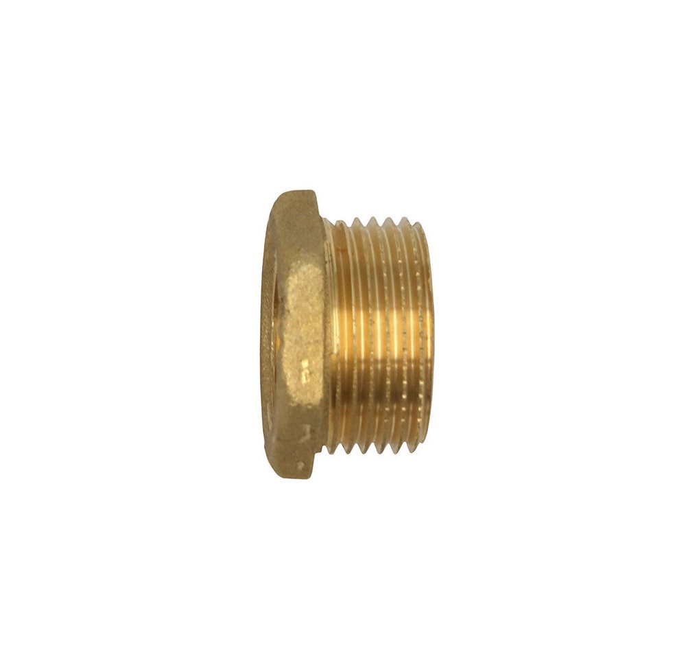 Thumbnail - General Fittins Gewindefitting Messing Fitting Reduzierstück 1/2" IG auf 3/4" AG Reduzierung