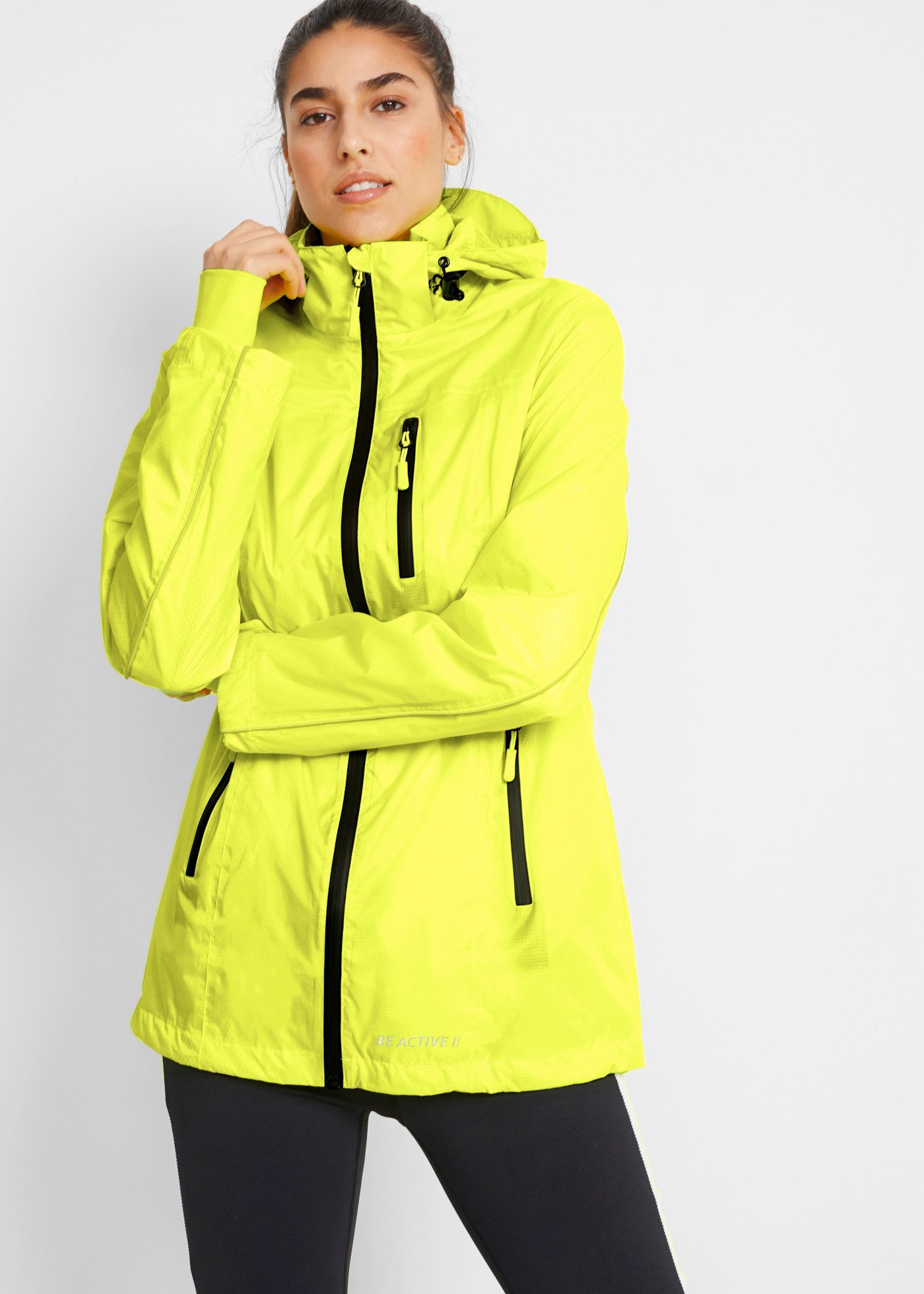 bonprix Funktionsjacke bequemer Schnitt, mit Reißverschlusstaschen, sportlicher Stil
