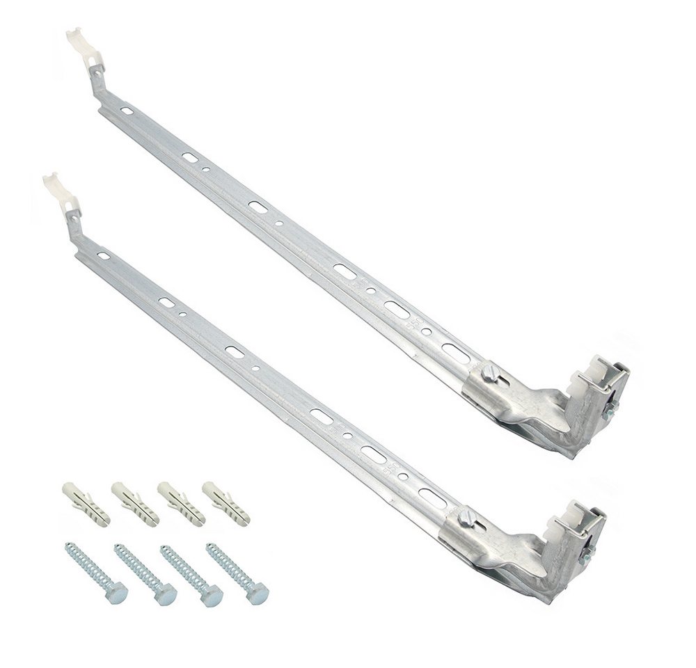 Sanicomfort Heizkörperkonsole 2x Heizkörperkonsole BH 300-600mm WandHalterung für Heizkörper
