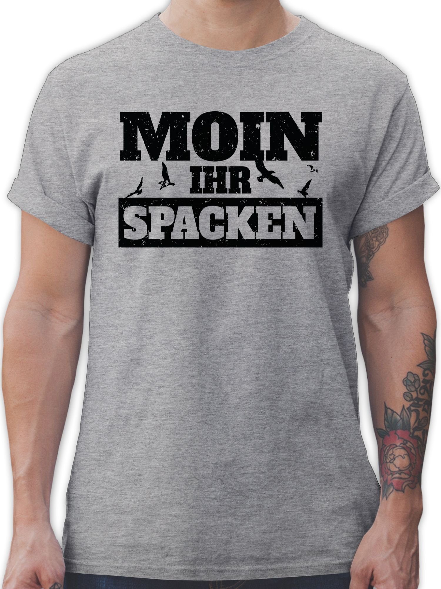 Shirtracer T-Shirt Moin ihr Spacken - günstig online kaufen