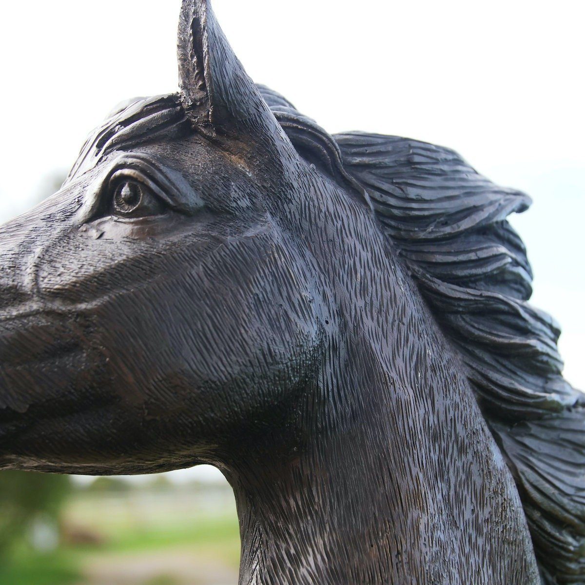 Pferd" "Springendes Gartenfigur Bronzeskulptur bronZartes
