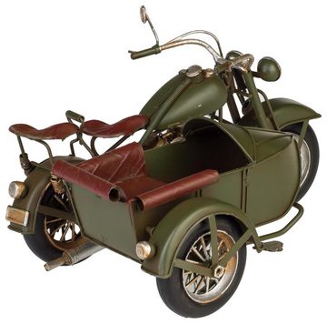 Aubaho Modellmotorrad Modell Motorradgespann Motorrad Gespann Oldtimer Blech Metall Antik-St