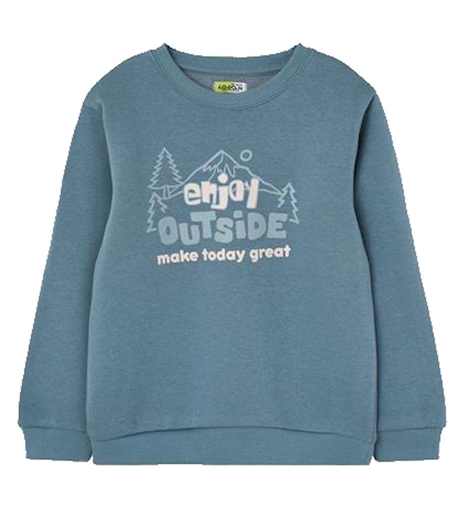 LOSAN Sweatshirt Losan Jungen Sweatshirt Pullover Outside light blue (1-tlg)